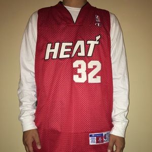 Vintage Champion Shaq O’Neal Miami Heat Jersey